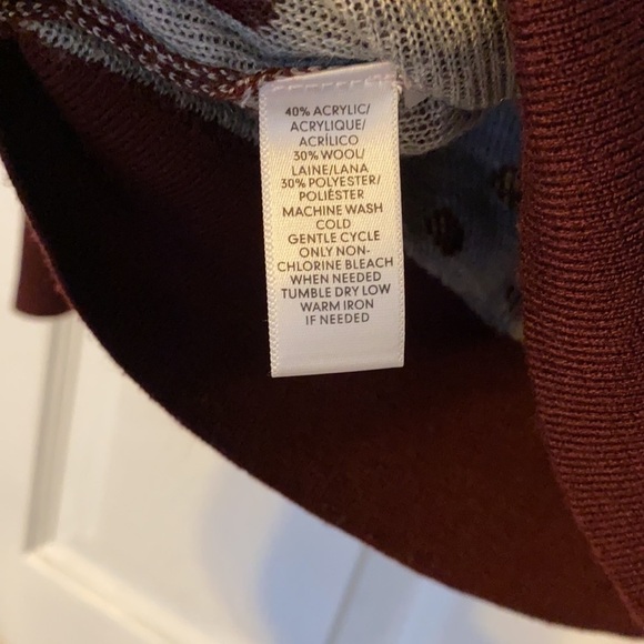 𝅺loft women’s polka dot sweater; size large - Picture 4 of 5